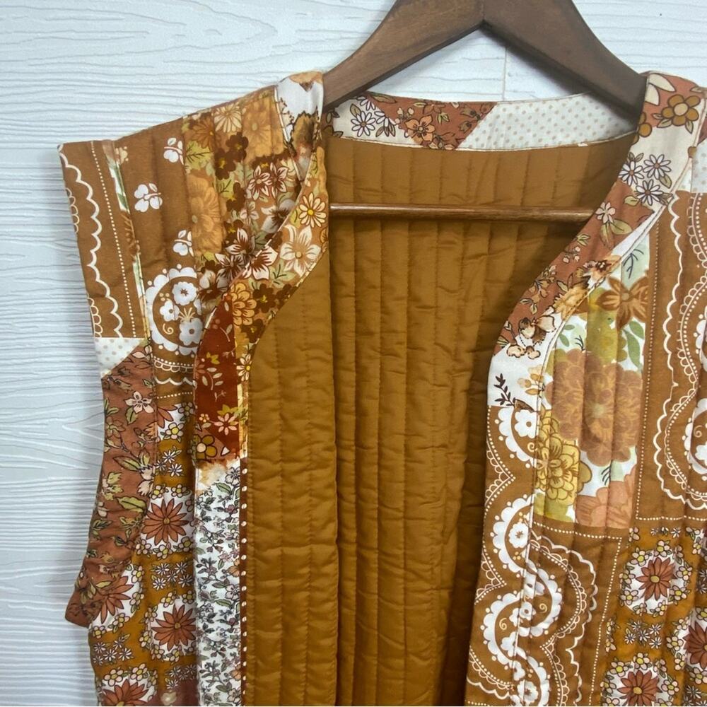 SPELL & The Gypsy Collective Cha Cha Quilted Reversible Vest Large NWTPatchwork - Picture 10 of 15